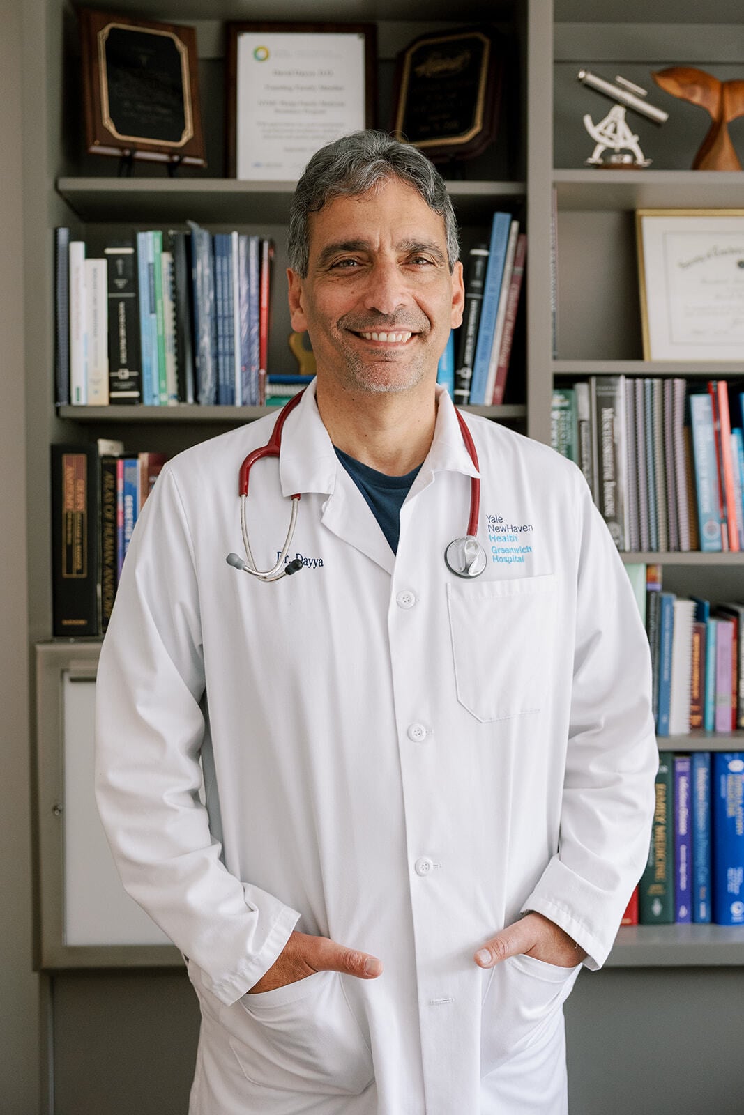 Dr. Dayya in White Lab Coat